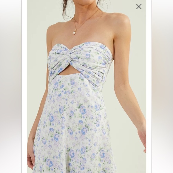 New with tags altard state holly linen strapless dress - Picture 4 of 4